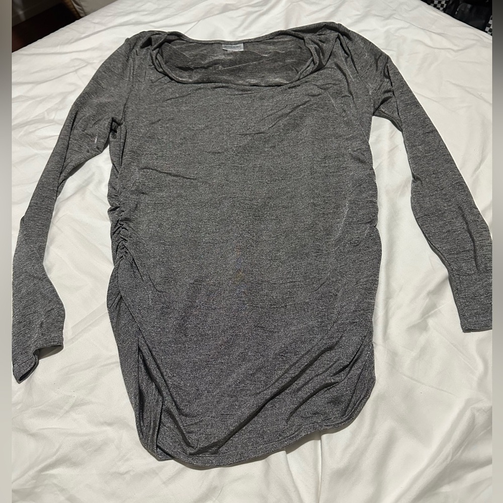 Motherhood maternity Charcoal Long Sleeve Top